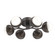 Cabochon LED Flush Mount in Graphite (404|CLB0093-01-GP-WL-L3-FB)