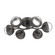 Cabochon LED Flush Mount in Graphite (404|CLB0093-01-GP-C-L3-MS)