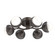 Cabochon LED Flush Mount in Flat Bronze (404|CLB0093-01-FB-WL-L3-GP)