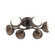 Cabochon LED Flush Mount in Flat Bronze (404|CLB0093-01-FB-WL-L3-BB)