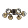 Cabochon LED Flush Mount in Flat Bronze (404|CLB0093-01-FB-S-L1-GB)