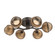 Cabochon LED Flush Mount in Flat Bronze (404|CLB0093-01-FB-B-L1-NB)