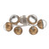 Cabochon LED Flush Mount in Beige Silver (404|CLB0093-01-BS-C-L3-NB)
