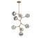 Cabochon LED Chandelier in Novel Brass (404|CHB0093-VB-NB-S-001-L3-BS)