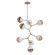 Cabochon LED Chandelier in Novel Brass (404|CHB0093-VB-NB-B-001-L1-WM)