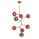 Cabochon LED Chandelier in Novel Brass (404|CHB0093-VB-NB-B-001-L1-RE)