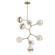 Cabochon LED Chandelier in Novel Brass (404|CHB0093-VB-NB-A-001-L3-WM)