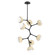 Cabochon LED Chandelier in Matte Black (404|CHB0093-VB-MB-WL-001-L3-TR)