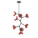 Cabochon LED Chandelier in Matte Black (404|CHB0093-VB-MB-WL-001-L3-RE)