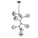 Cabochon LED Chandelier in Graphite (404|CHB0093-VB-GP-S-001-L3-CS)