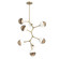 Cabochon LED Chandelier in Gilded Brass (404|CHB0093-VB-GB-B-001-L1-WI)