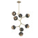 Cabochon LED Chandelier in Gilded Brass (404|CHB0093-VB-GB-B-001-L1-MB)