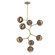 Cabochon LED Chandelier in Gilded Brass (404|CHB0093-VB-GB-B-001-L1-BB)