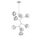Cabochon LED Chandelier in Classic Silver (404|CHB0093-VB-CS-C-001-L3-MS)