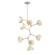 Cabochon LED Chandelier in Beige Silver (404|CHB0093-VB-BS-WL-001-L3-TR)