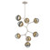 Cabochon LED Chandelier in Beige Silver (404|CHB0093-VB-BS-S-001-L1-GB)