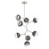 Cabochon LED Chandelier in Beige Silver (404|CHB0093-VB-BS-C-001-L3-GP)