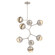 Cabochon LED Chandelier in Beige Silver (404|CHB0093-VB-BS-A-001-L1-MS)