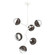 Cabochon LED Chandelier in Salt White (404|CHB0093-VA-WI-C-001-L3-FB)