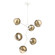 Cabochon LED Chandelier in Salt White (404|CHB0093-VA-WI-A-001-L1-GB)