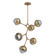 Cabochon LED Chandelier in Novel Brass (404|CHB0093-VA-NB-S-001-L3-GB)