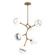 Cabochon LED Chandelier in Novel Brass (404|CHB0093-VA-NB-C-001-L1-WI)