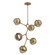 Cabochon LED Chandelier in Novel Brass (404|CHB0093-VA-NB-B-001-L3-GB)
