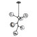 Cabochon LED Chandelier in Matte Black (404|CHB0093-VA-MB-S-001-L1-CS)