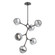 Cabochon LED Chandelier in Graphite (404|CHB0093-VA-GP-S-001-L3-CS)