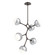 Cabochon LED Chandelier in Flat Bronze (404|CHB0093-VA-FB-WL-001-L3-CS)