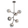 Cabochon LED Chandelier in Flat Bronze (404|CHB0093-VA-FB-S-001-L3-BS)