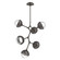 Cabochon LED Chandelier in Flat Bronze (404|CHB0093-VA-FB-C-001-L3-GP)