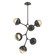 Cabochon LED Chandelier in Flat Bronze (404|CHB0093-VA-FB-A-001-L3-MB)