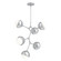 Cabochon LED Chandelier in Classic Silver (404|CHB0093-VA-CS-WL-001-L3-MS)