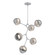 Cabochon LED Chandelier in Classic Silver (404|CHB0093-VA-CS-S-001-L3-BS)