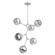 Cabochon LED Chandelier in Classic Silver (404|CHB0093-VA-CS-S-001-L1-MS)