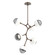 Cabochon LED Chandelier in Burnished Bronze (404|CHB0093-VA-BB-S-001-L3-WI)