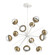 Cabochon LED Chandelier in Salt White (404|CHB0093-0B-WI-C-001-L1-GB)