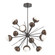 Cabochon LED Chandelier in Graphite (404|CHB0093-0B-GP-WL-001-L3-BB)