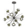 Cabochon LED Chandelier in Graphite (404|CHB0093-0B-GP-C-001-L1-GE)