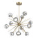 Cabochon LED Chandelier in Gilded Brass (404|CHB0093-0B-GB-C-001-L1-CS)