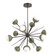 Cabochon LED Chandelier in Flat Bronze (404|CHB0093-0B-FB-WL-001-L3-GE)