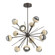 Cabochon LED Chandelier in Flat Bronze (404|CHB0093-0B-FB-S-001-L3-TR)