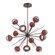 Cabochon LED Chandelier in Flat Bronze (404|CHB0093-0B-FB-S-001-L3-RE)