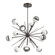 Cabochon LED Chandelier in Flat Bronze (404|CHB0093-0B-FB-S-001-L1-WI)