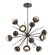 Cabochon LED Chandelier in Flat Bronze (404|CHB0093-0B-FB-A-001-L3-MS)
