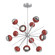 Cabochon LED Chandelier in Classic Silver (404|CHB0093-0B-CS-S-001-L1-RE)