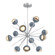 Cabochon LED Chandelier in Classic Silver (404|CHB0093-0B-CS-A-001-L1-BU)
