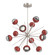 Cabochon LED Chandelier in Beige Silver (404|CHB0093-0B-BS-S-001-L1-RE)