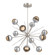 Cabochon LED Chandelier in Beige Silver (404|CHB0093-0B-BS-B-001-L1-CS)